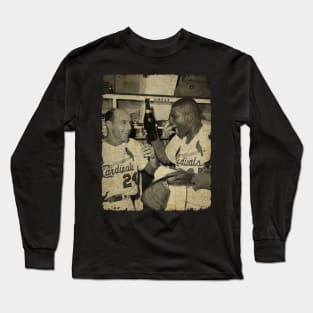 Dick Groat and Bob Gibson - 1964 WS Long Sleeve T-Shirt